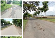 BANYAKNYA JALAN RUSAK DISINYALIR PENGASPALAN TAK STANDART ATURAN