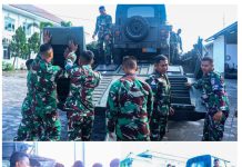 Kendaraan Tempur Kapa K61 Dukung Lattek Siswa Kavaleri Marinir