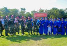 DANMENKAV 2 MAR HADIRI PENYAMBUTAN SATGAS MARINIR AMBALAT XXX DAN PAM PUTER XXVIII