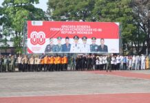 Upacara HUT ke-80 RI di Nganjuk, Forkopimda Kobarkan Semangat “Bersatu, Berdaulat, Rakyat Sejahtera, Indonesia Maju”