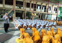 Polisi Edukasi 567 Santriwati Pondok Pesantren Wachid Hasyim soal AI, Narkoba dan Medsos