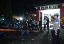 Polres Bangkalan Gelar KRYD Bulan Suci Ramadhan 13 Motor Tanpa STNK Diamankan