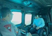 Cek Kesiapan Arus Mudik Pelabuhan Merak, Kapolri, Panglima hingga Menko PMK Patroli Naik Heli