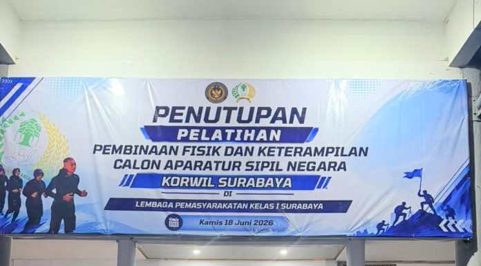 Tempa Integritas, 62 CPNS Pemasyarakatan Korwil Surabaya Jalani Pembaretan