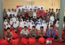 Polres Nganjuk dan PSMTI Berbagi Kasih, 65 Anak Yatim Al Ikhlas Terima Santunan Sambut Hari Bhayangkara ke-80