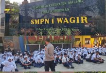 Wakapolsek Wagir Tanamkan Nilai Positif bagi Siswa SMPN 01 Wagir
