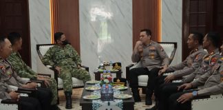 Kapolres Nganjuk Pererat Sinergitas dengan Dandim 0810, Komitmen Jaga Kamtibmas dan Keutuhan NKRI