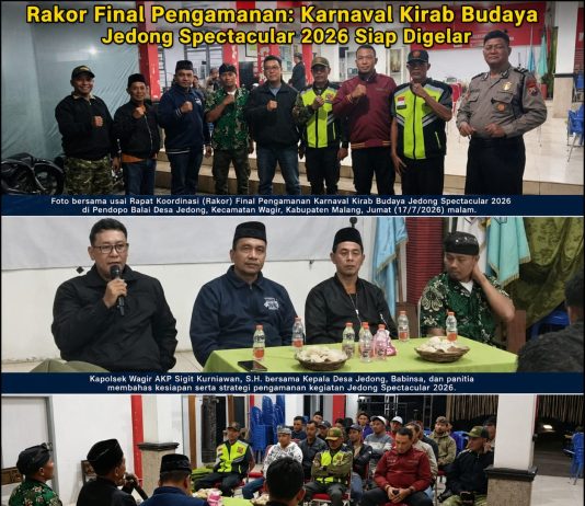Rakor Final Pengamanan: Karnaval Kirab Budaya Jedong Spectacular 2026 Siap Digelar