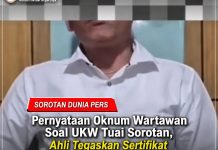 Pernyataan Oknum Wartawan Soal UKW Tuai Sorotan, Ahli Tegaskan Sertifikat Bukan Syarat Legal Menjadi Wartawan