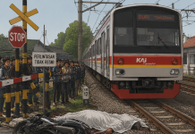 Pelajar SMA Meninggal Setelah Motor Tertabrak KRL Duri-Tangerang di Kalideres