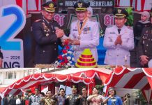 HUT ke-81 RI: Kapolresta Malang Kota Hadiri Upacara hingga Penurunan Bendera, Ajak Warga Peduli NTT dan Bumi Arema Semakin Damai