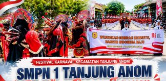 Meriahkan HUT RI ke-81, SMPN 1 Tanjung Anom Tampil Memukau dengan Kostum Jaranan