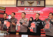 Operasi Tumpas Narkoba di Tuban Ungkap 4 Kasus, Sabu 53,6 Gram Disita