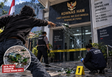 Kantor Komnas HAM Jayapura Dilempar Botol oleh OTK, Isi Pecahan Diperiksa Labfor