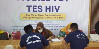 Dinkes Sidoarjo Gelar Screening HIV dan Sifilis bagi Warga Binaan Lapas